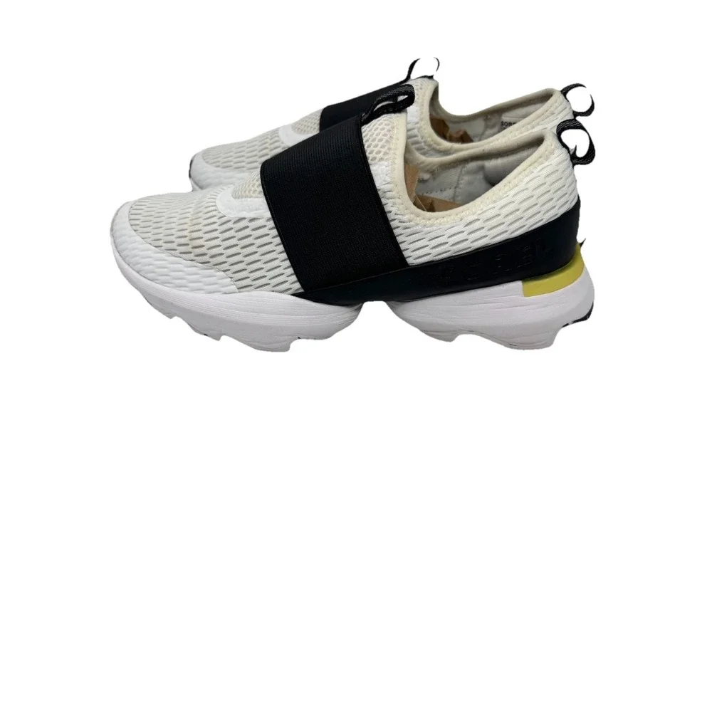 🔥Sorel Kinetic🖤⭐️🖤Impact Strap Low Top Slip On Sneakers White Black Running 9